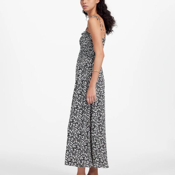 Tie Shoulder Midi Dress in Floral Madwell - Picture 3 of 6